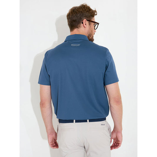 Abacus Mens Cray Drycool Polo Steelblue
