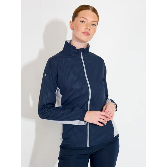 Abacus Lds Lanark Classics Stretch Wind Jacket Navy Grey