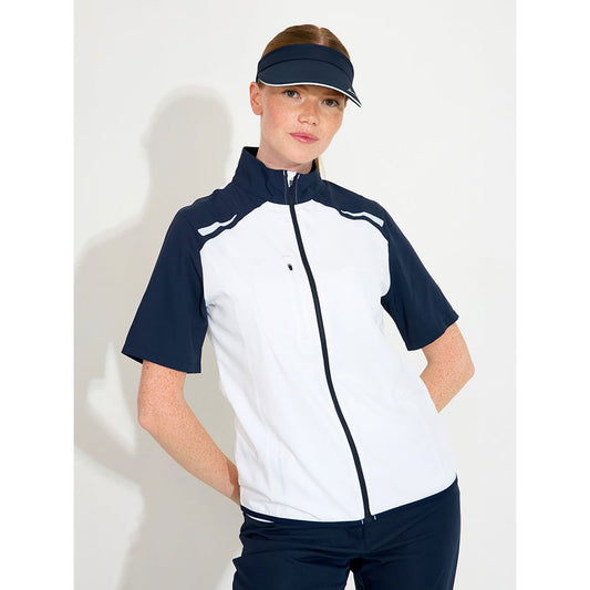 Abacus Lds Lanark Stretch Windshirt White Navy