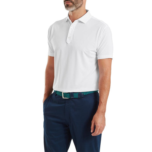 FootJoy Lisle Solid Piké Vit