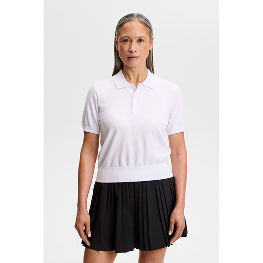 J.Lindeberg Blake SS Knit Polo White