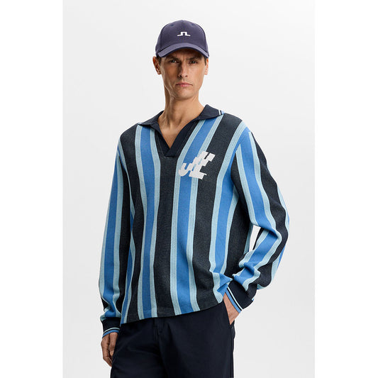 J.Lindeberg Silas Stripe Polo Knit