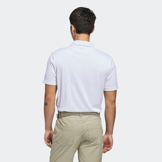 Adidas Piké Ultimate365 Jaquard Polo Shirt White