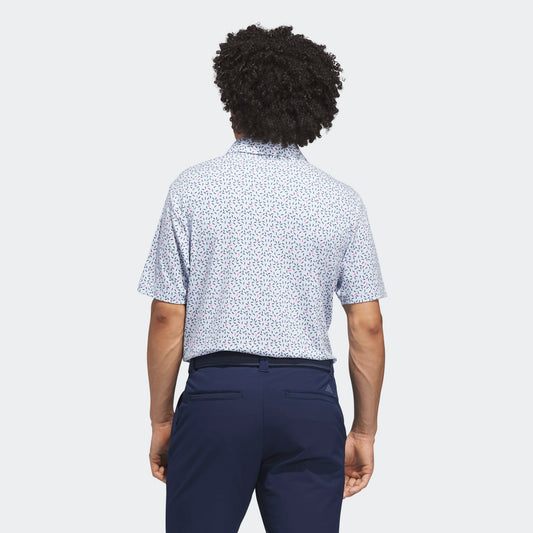 Adidas Piké Ultimate365 Soft Print Polo Shirt Blue