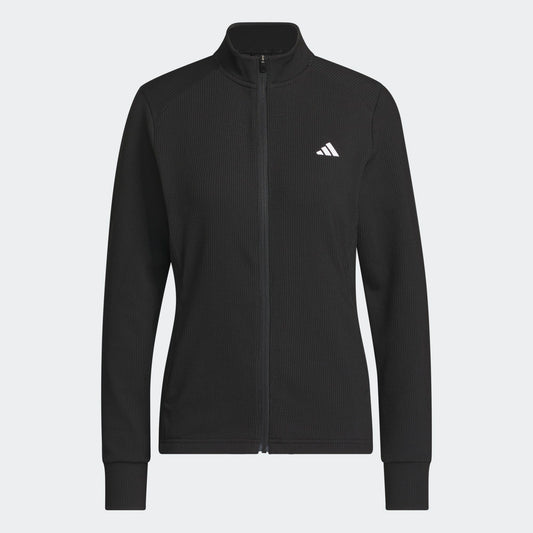 Adidas Jacket W Performance Texture Full Zip Jacka Dam Svart
