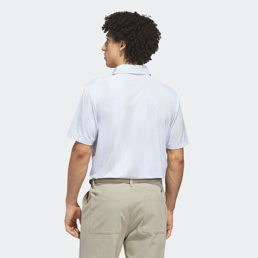 Adidas Piké Tour Cool Feel Print Polo Shirt White Blue