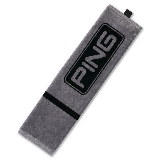 PING Towel Trifold Dark Grey Black