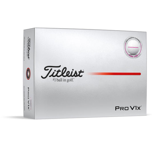 Titleist Pro V1x AIM Performance Pink Line