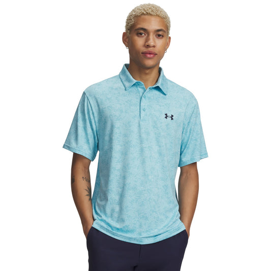 Under Armour Playoff 3.0 Printed Polo Blue Haze