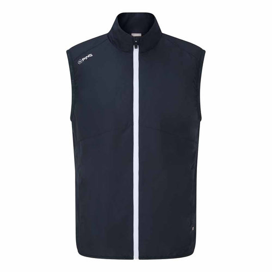 Ping Burford Full Zip Vest - Marinblå