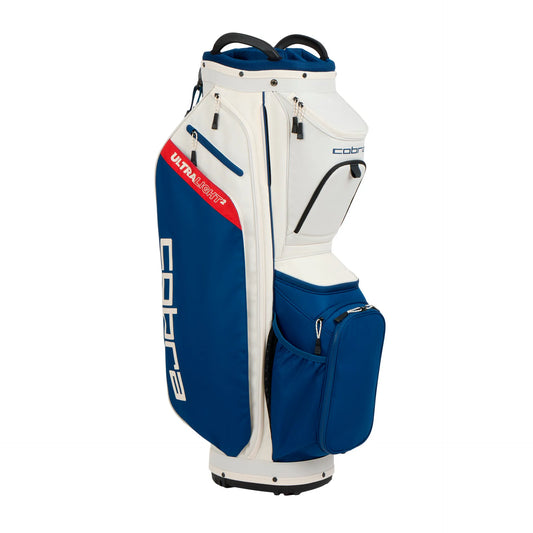 Cobra Ultralight 2 Cart Bag Sugared Almond-Estate Blue-Pop Red