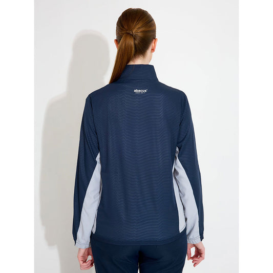 Abacus Lds Lanark Classics Stretch Wind Jacket Navy Grey