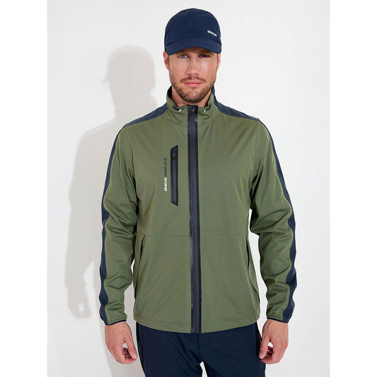 Abacus Mens Bounce Rainjacket Navy Forest