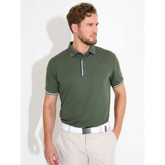 Abacus Mens Pikewood Polo Forest Green