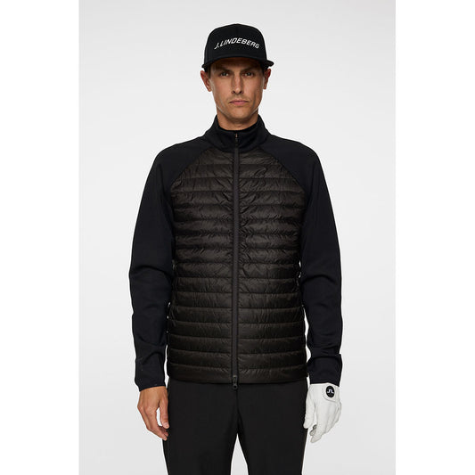 J.Lindeberg Hayden Quilt Hybrid Jacket Black