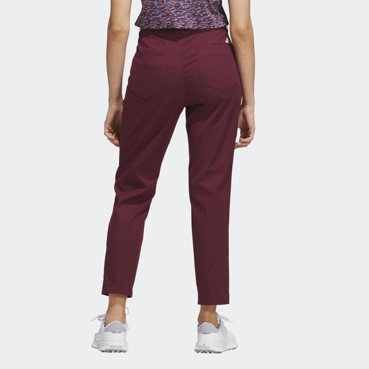 Adidas Byxor W ULT365+ Twistweave 5-pk Ankle Pant Maroon