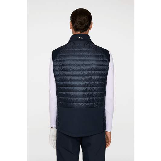 J.Lindeberg Hayden Quilt Hybrid Vest Navy