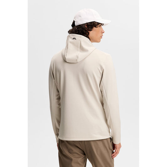 J.Lindeberg Aerial Quarter Zip Hood Moonbeam