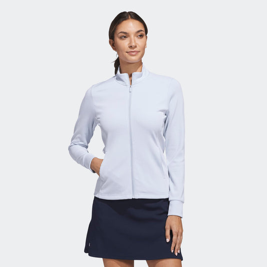 Adidas W Performance Texture Full Zip Jacket Lightblue