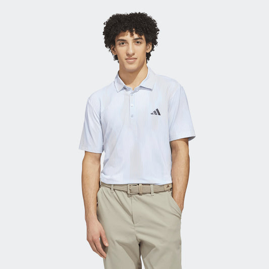 Adidas Piké Tour Cool Feel Print Polo Shirt White Blue
