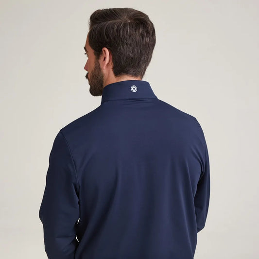 Ping Faron Jacquard Midlayer Marinblå